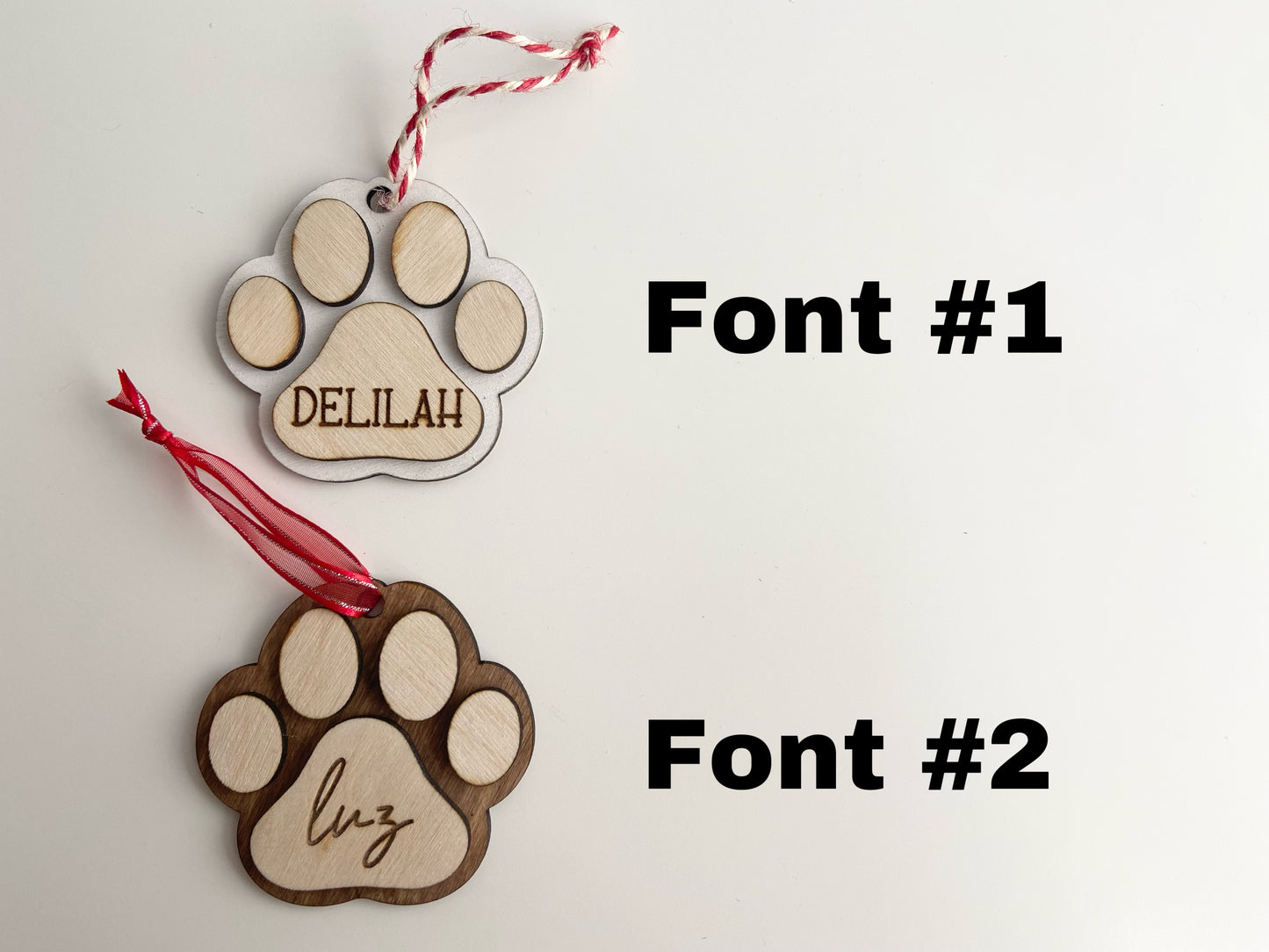 Dog Paw Ornament