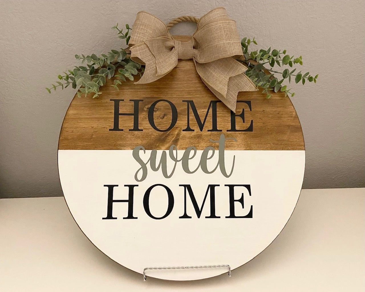 Home Sweet Home Round Sign