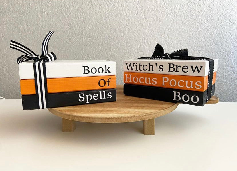 Halloween Book Stack Decor