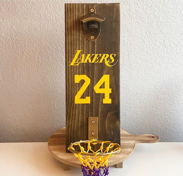 Lakers Basketball Hoop Bottle Opener