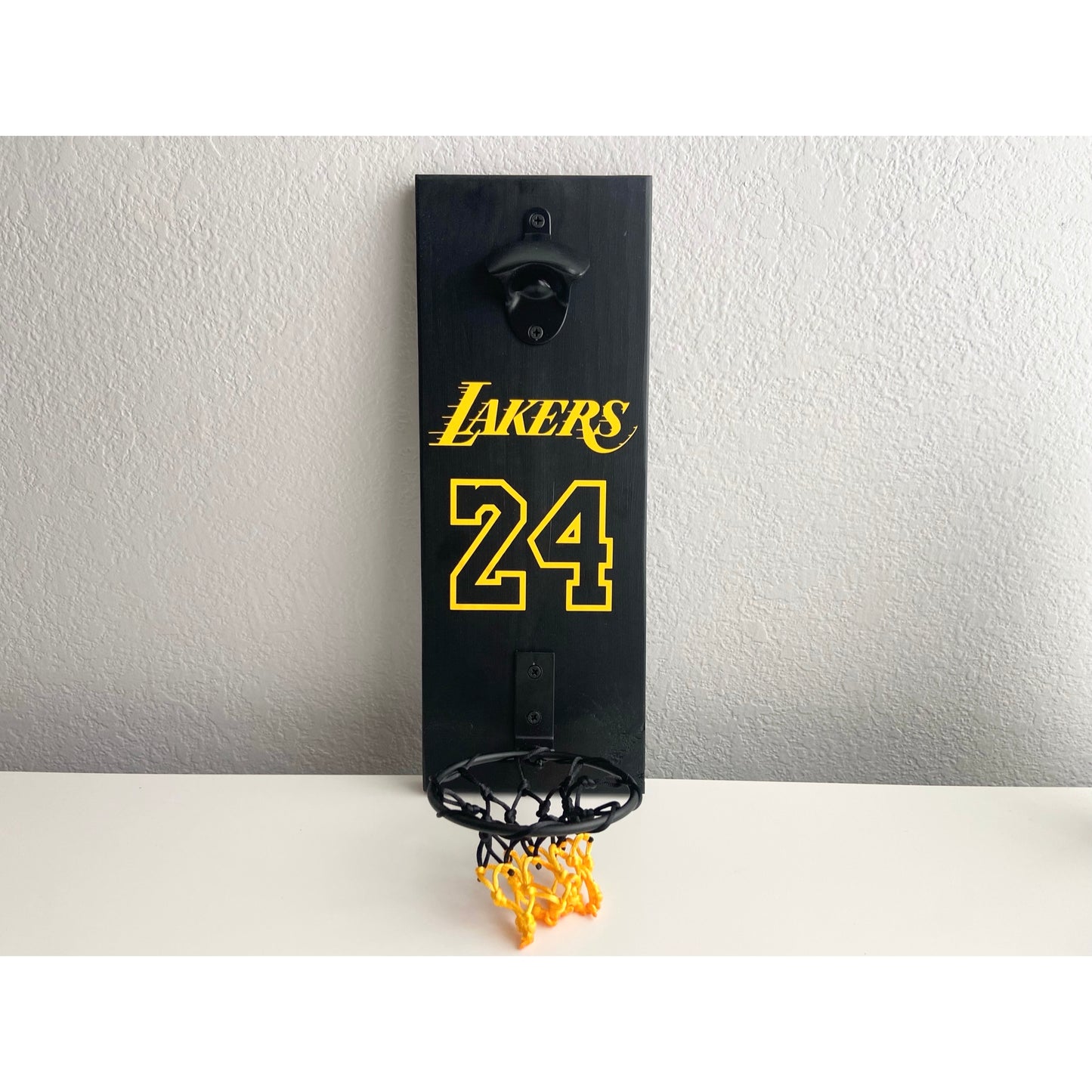 Lakers Black & Yellow Basketball Hoop Opener