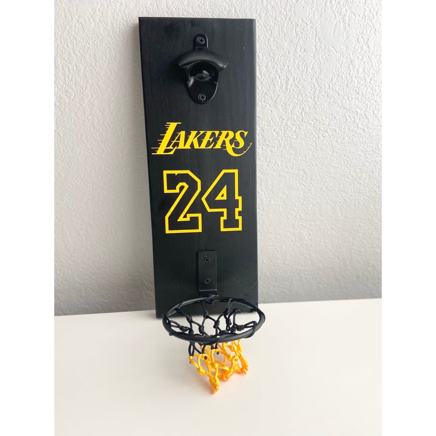 Lakers Black & Yellow Basketball Hoop Opener