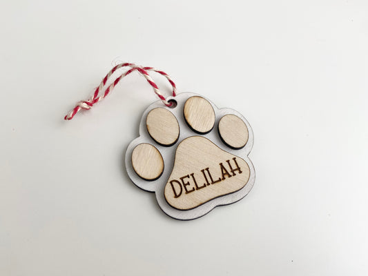 Dog Paw Ornament